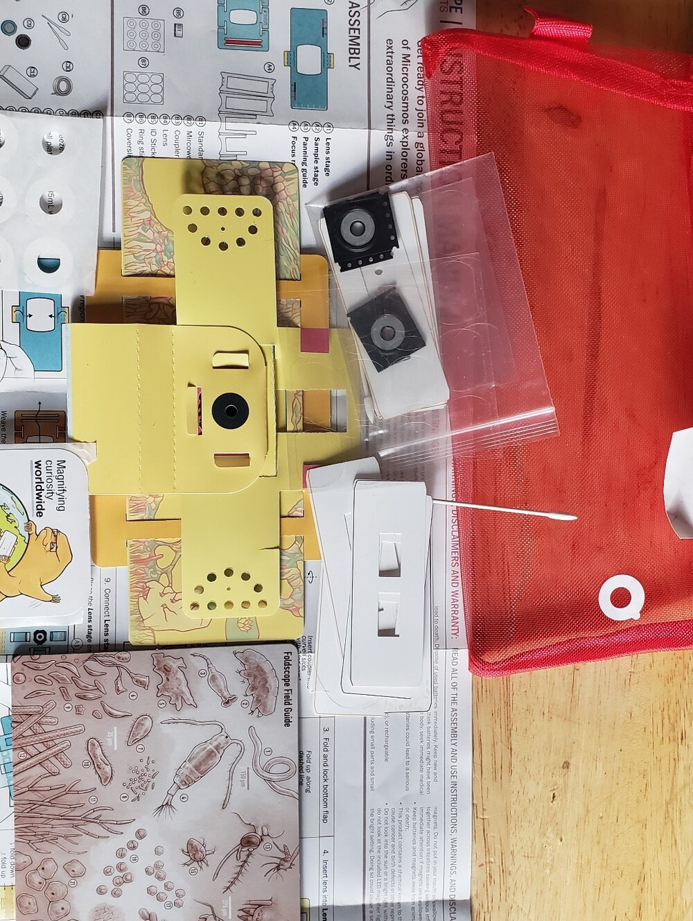 Foldscope Instruments Microscope Assembled 2 Kits Ready To Use STEM